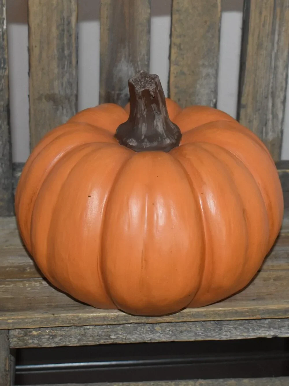 Realistic Resin Cottage Orange Pumpkin Fall Halloween Decor